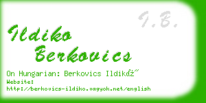 ildiko berkovics business card